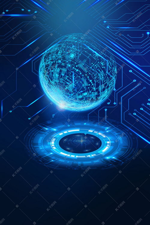 藍(lán)色科技未來 人工智能背景圖免費(fèi)下載資源推薦